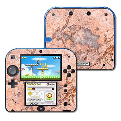 MIGHTY SKINS Nintendo 2DS Skin - Blush Marble Vinyl Decal Wrap, Durable & Easy to Apply, Model NI2DS-Blush Marble