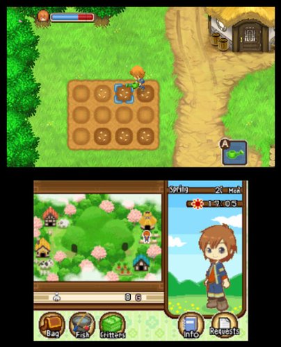 Natsume Harvest Moon: Tale of Two Towns - Nintendo 3DS Game, Model 719593140054