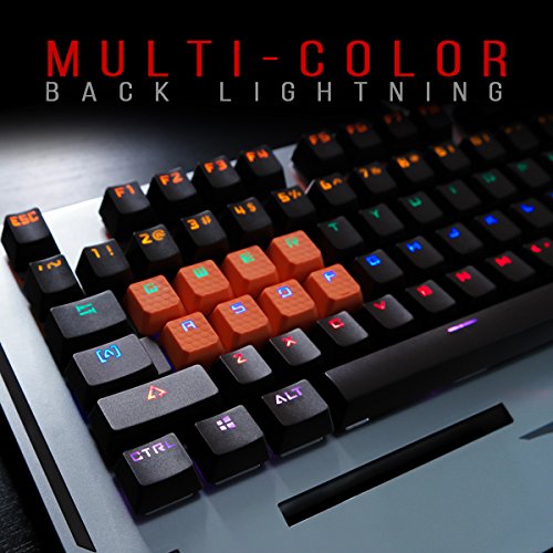 Bloody B740A Wired Optical Gaming Keyboard - Ergonomic Wrist Rest, LED Backlit, Water Resistant, Black Switches, Silver