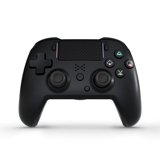 Jersonn Wireless Controller Compatible with PS4/Pro/Slim/PC  with Dual Vibration  1200mAh Battery  6-Axis Motion Sensor  Built-in Speaker & 3.5mm Headphone Jack  Charging Cable (Black)