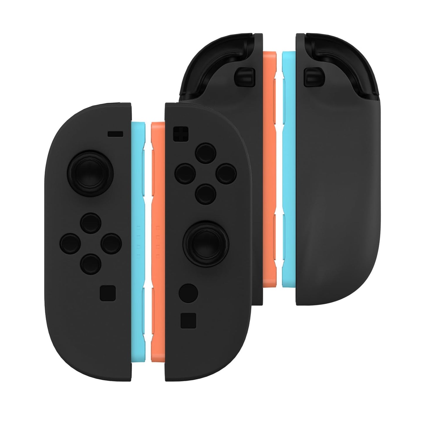RDFJ Silicone Case Compatible with Nintendo Switch 2 Joycon Controller Anti-Slip (Black)