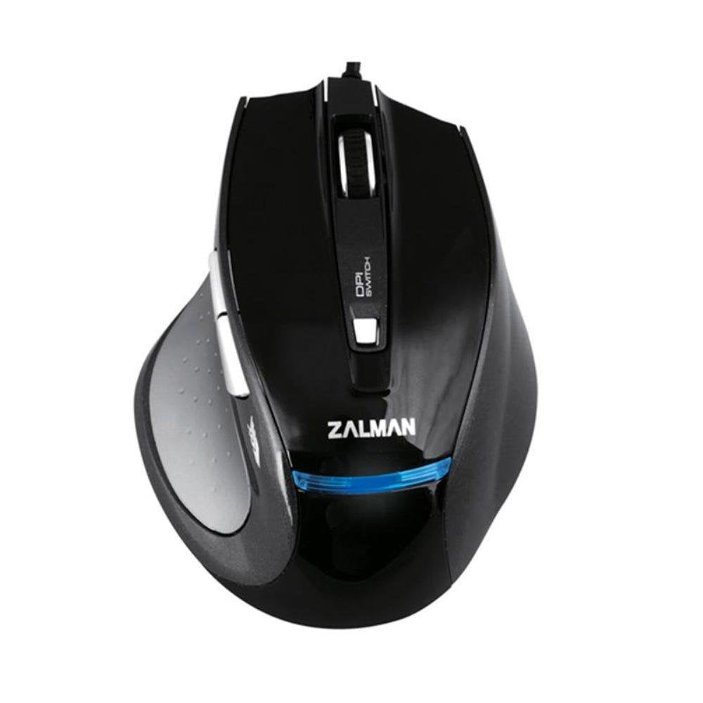 Zalman ZM-M400 Optical 1600DPI USB Gaming Mouse - Black, 6 Multi-Button Design