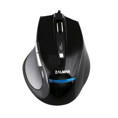Zalman ZM-M400 Optical 1600DPI USB Gaming Mouse - Black, 6 Multi-Button Design