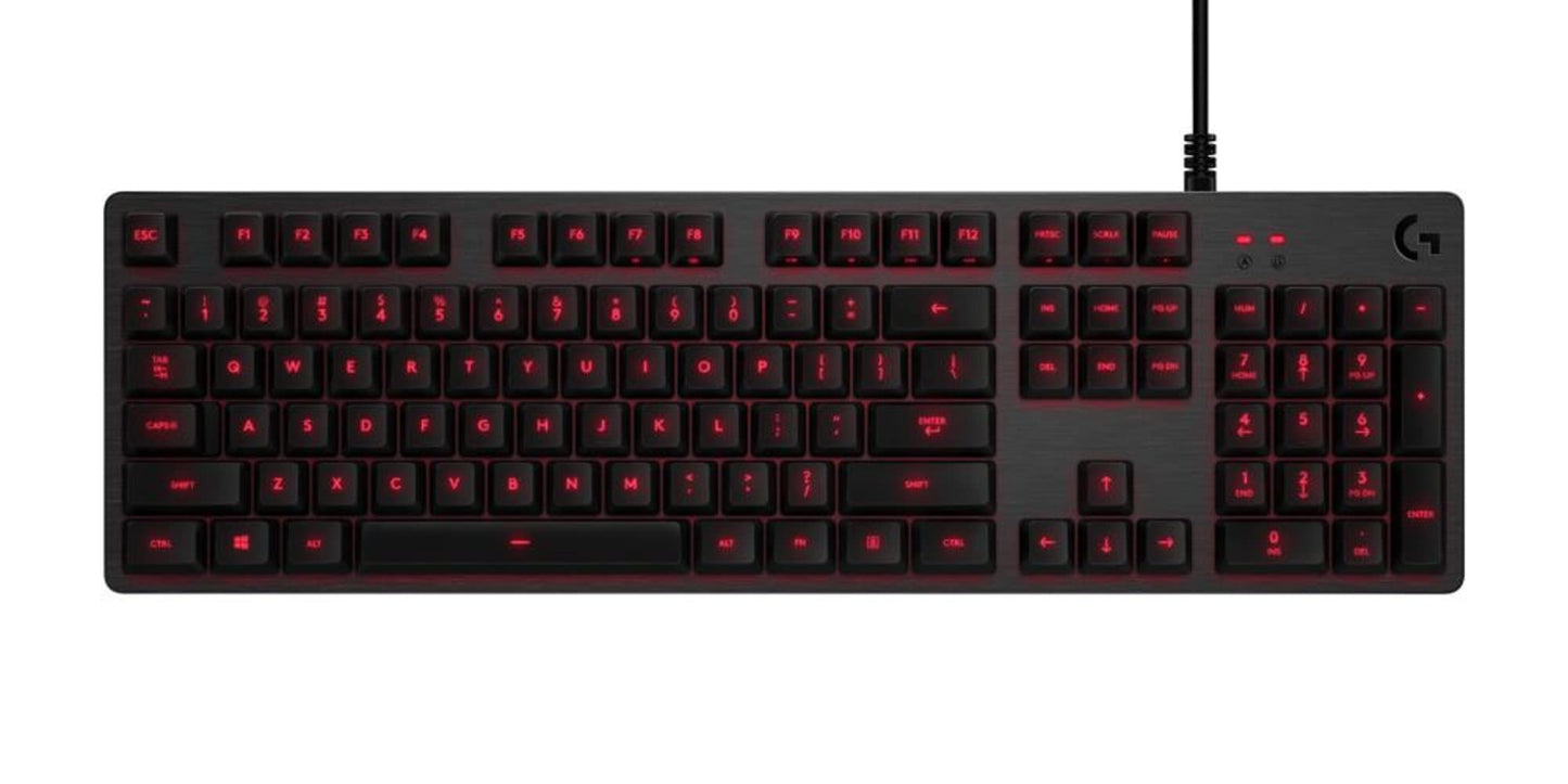 Logitech G413 Backlit Mechanical Gaming Keyboard with USB Passthrough - Carbon
