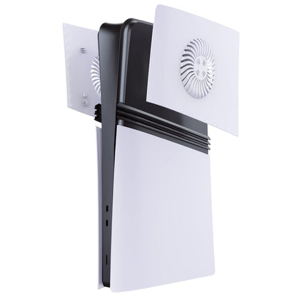 Generic Upper Cover Plates for PS5 Pro Console - White Cooling Dust-Proof Faceplate, 24x18x4.5cm