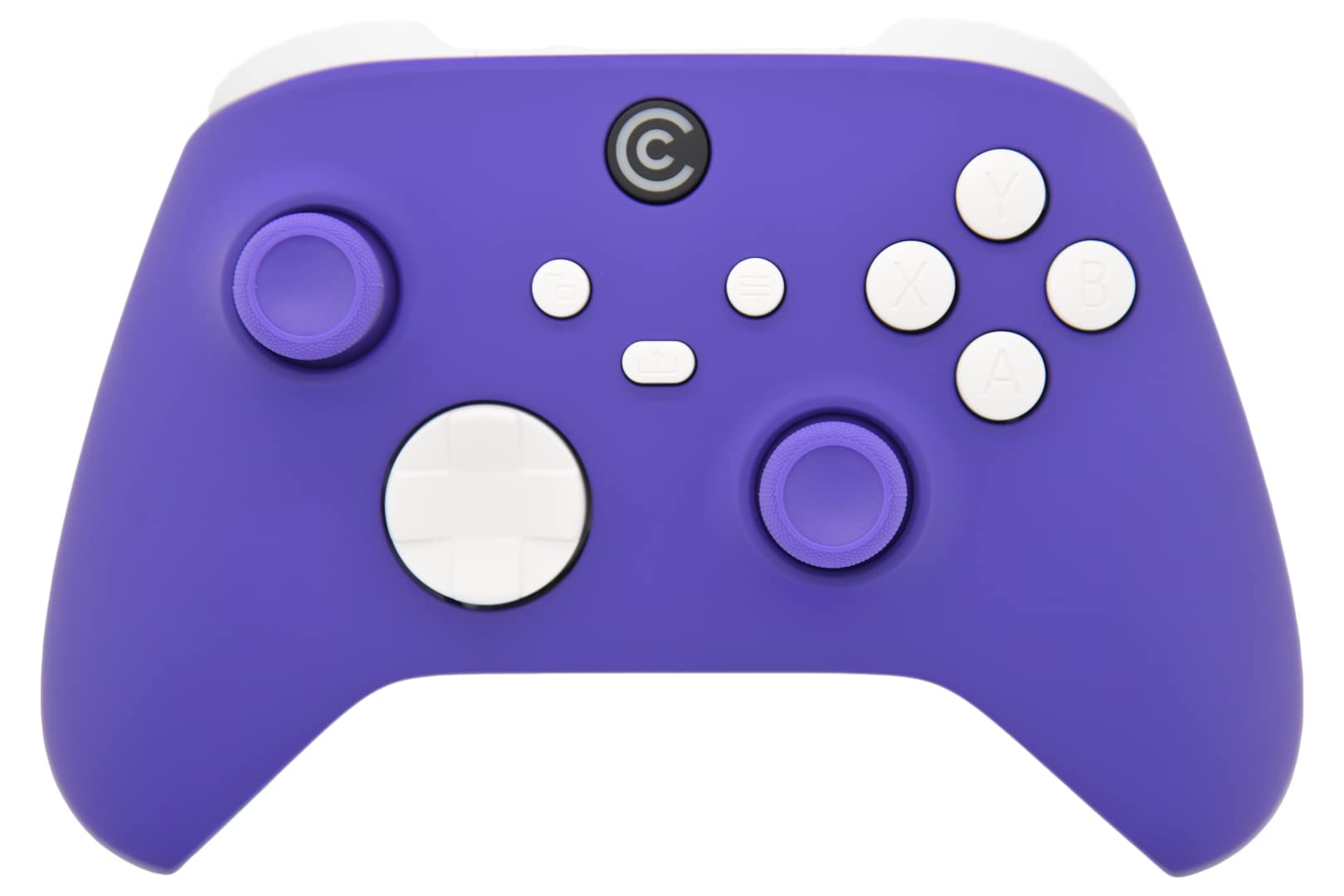 Custom Controllerzz Wireless Controller for PC & Xbox - Purple with White Inserts