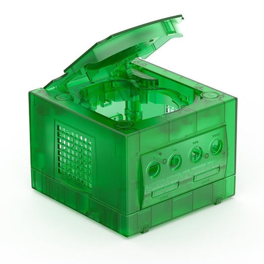 Hzxkqmil Replacement Housing Shell for GameCube Console  Translucent Case Accssories for NGC Retro Video Game Console DOL-001/DOL-101  Transparent Cyan