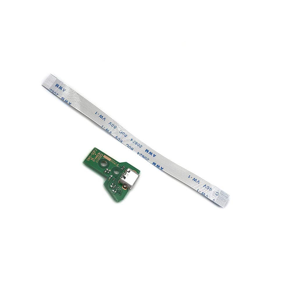 Replacement USB 12pin Charging Port Socket Triangle Board Charger PCB Board with 12pin Flex Ribbon Cable for PS4 JDS-040 PS4 040