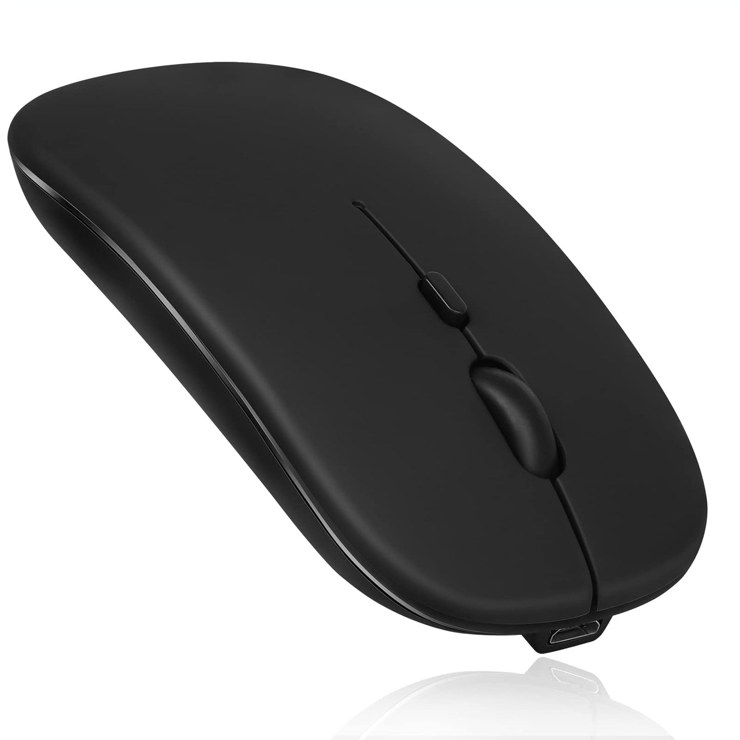 UrbanX Bluetooth Rechargeable Wireless Mouse, Midnight Black, Optical, Model UXM030, 500 Hour Battery Life