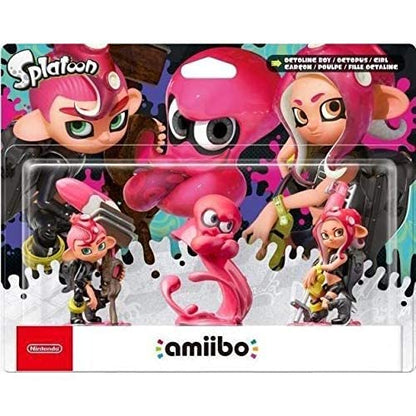 Nintendo Amiibo Octoling Triple Pack (Boy, Girl, Octopus) - Model 108042, Plastic