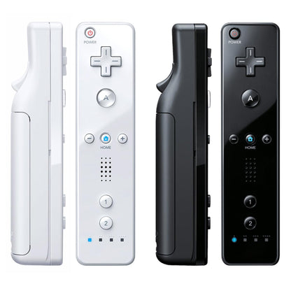 TIANHOO Wii & Wii U Remote Controller 2 Pack with Silicone Case & Wrist Strap, White & Black