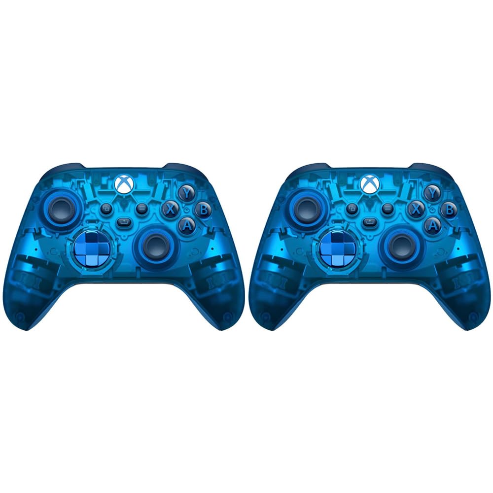 Microsoft QAU-00150 Wireless Dual Controller Bundle (Sky Cipher Special Edition) for Xbox Series X|S  Xbox One  Windows PC  Android and iOS