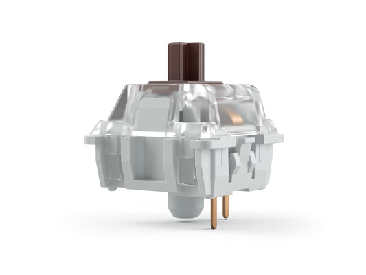 Glorious Gateron Brown Mechanical Keyboard Switches - 120 Pack, Tactile 45g Actuation Force, 60% Size, Brown Color