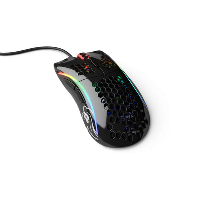 Glorious Gaming Model D Wired Mouse - 68g, RGB, Ergonomic, Pixart 3360, Omron Switches, Glossy Black
