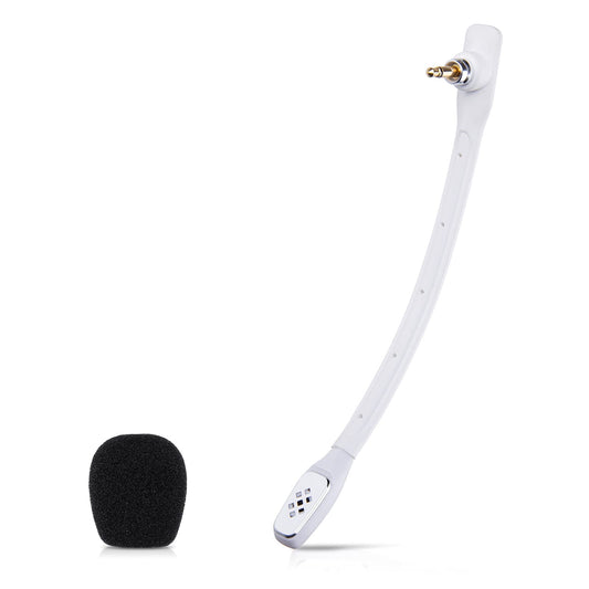 Microphone Replacement for Astro A40 TR A40 Gaming Headset  Detachable Noise Cancellation White Mic with Foam Cover  Works on PS5 PS4 Xbox Series X/S