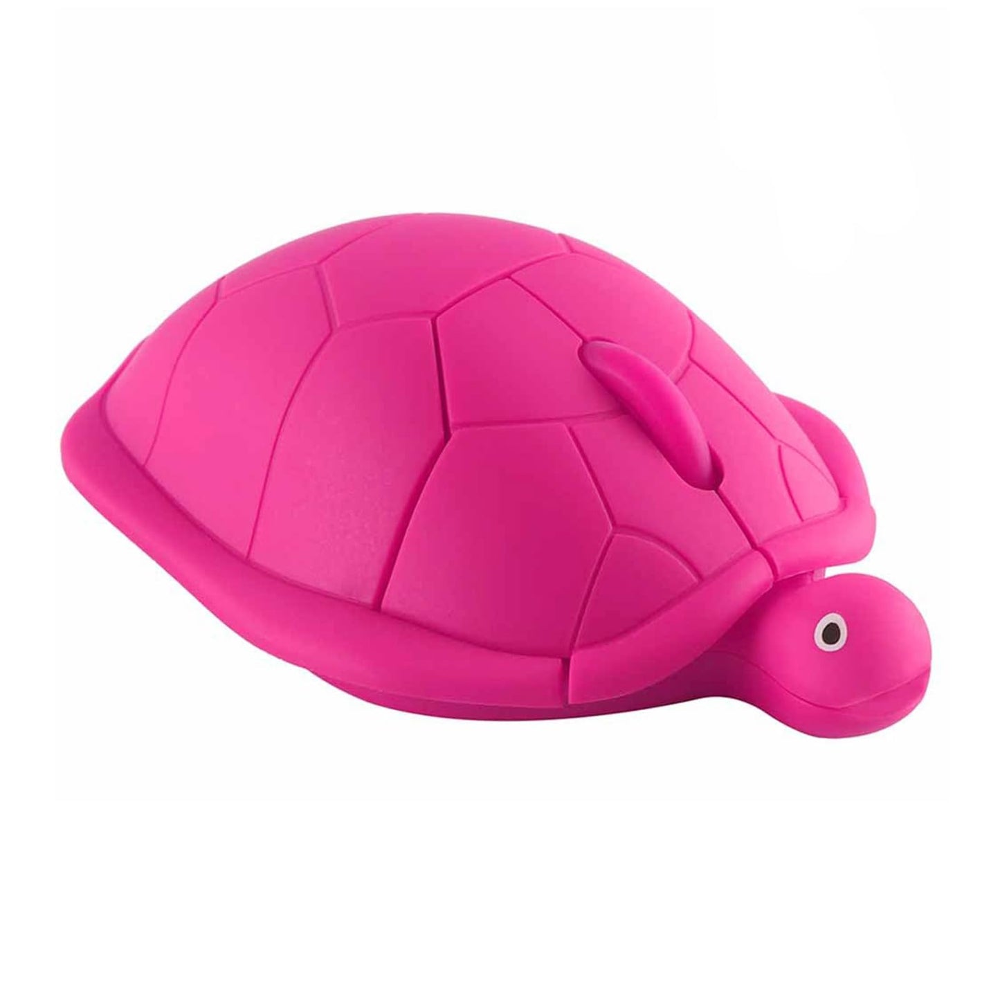elec Space Wireless Turtle-Shaped Mouse - 2.4G Optical, 3 Buttons, 12x7.7cm, Hot Pink