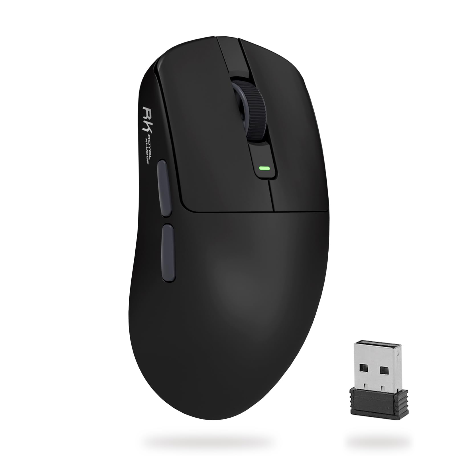 RK ROYAL KLUDGE RK M30 Wireless Gaming Mouse - 24000 DPI, 43g Lightweight, 5 Programmable Buttons, Black Grey