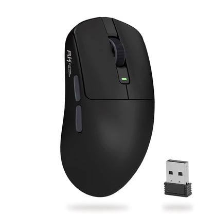 RK ROYAL KLUDGE RK M30 Wireless Gaming Mouse - 24000 DPI, 43g Lightweight, 5 Programmable Buttons, Black Grey