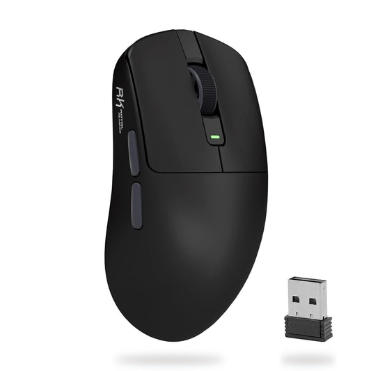 RK ROYAL KLUDGE RK M30 Wireless Gaming Mouse - 24000 DPI, 43g Lightweight, 5 Programmable Buttons, Black Grey