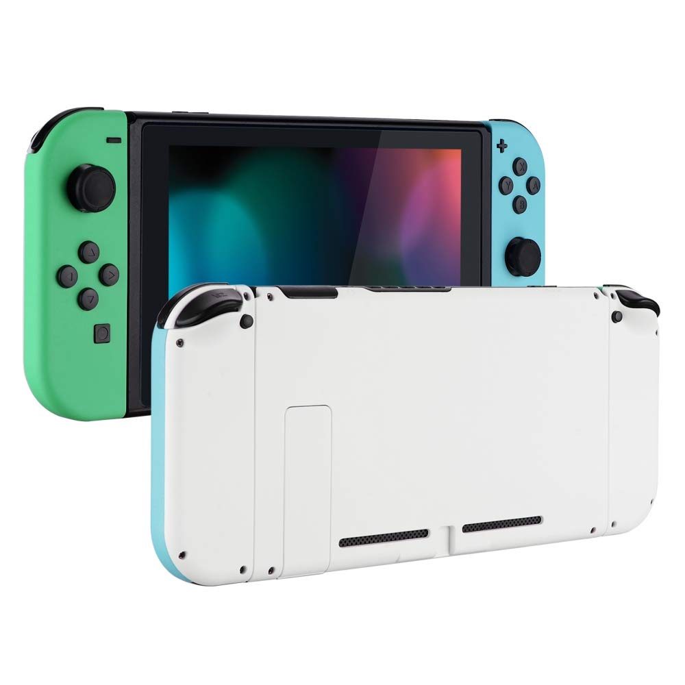 eXtremeRate DIY Replacement Shell Buttons for Nintendo Switch  Mint Green & Heaven Blue Back Plate for Switch Console  Housing Case with Buttons for Joycon Handheld Controller [Only Shell  NO Console]