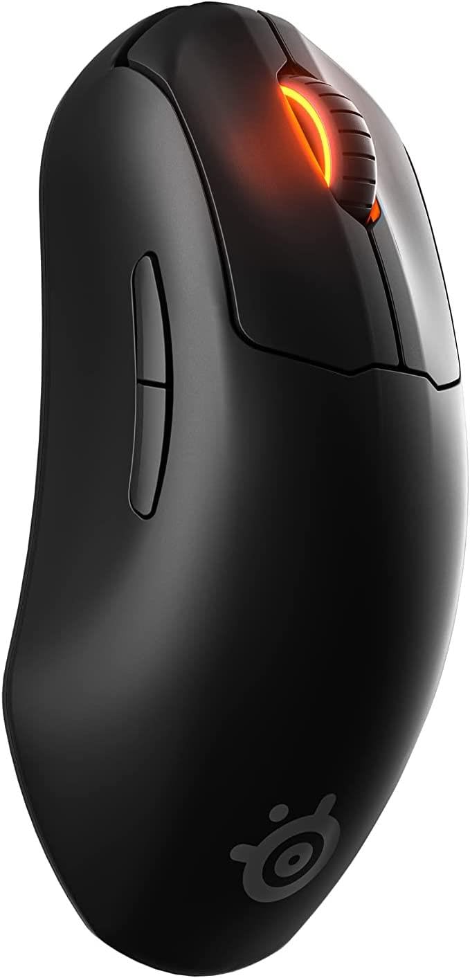 SteelSeries Mini Wireless FPS Gaming Mouse – Ultra Light, 5 Programmable Buttons, 2.4GHz, 100H Battery, Black, Model 62426