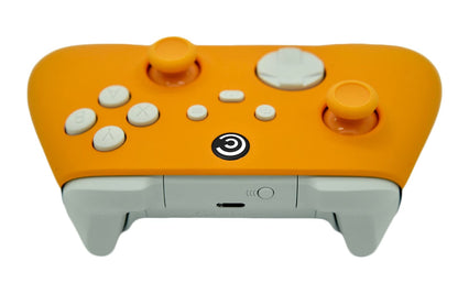 Custom Controllerzz Wireless Controller for PC - Yellow with White Inserts, Designer Series, Multiple Designs Available