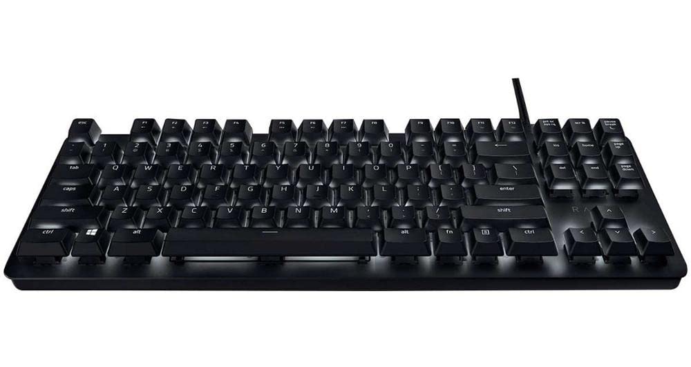 Razer BlackWidow Lite TKL Mechanical Keyboard - Orange Switches, Compact Design, White Key Lighting, Classic Black, Model RZ03-02640200-R3U1