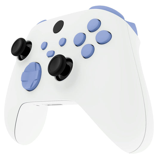 eXtremeRate No Letter Imprint Custom Full Set Buttons for Xbox Series X & S Controller  Replacement Accessories Bumpers Triggers Dpad ABXY Keys Parts for Xbox Core Wireless Controller - Light Violet