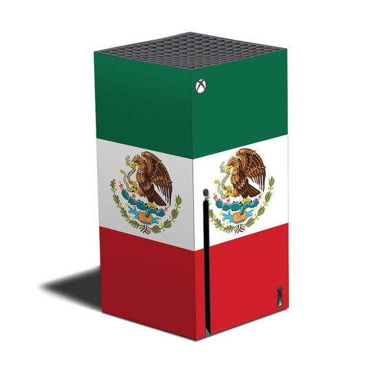 MIGHTY SKINS Skin Compatible with Xbox Series X - Mexican Flag | Protective  Durable  and Unique Vinyl Decal wrap Cover | Easy to Apply and Change Styles | Made in The USA (MIXBSERX-Mexican Flag)