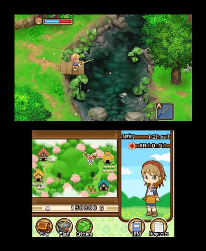 Natsume Harvest Moon: Tale of Two Towns - Nintendo 3DS Game, Model 719593140054