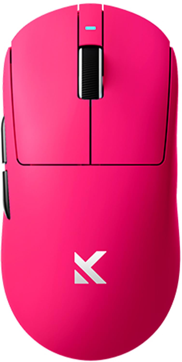Hyekit MCHOSE A7 Ultra Wireless Gaming Mouse, 42,000 DPI, 8K Polling Rate, 5 Programmable Buttons, Lightweight 59g, Magenta