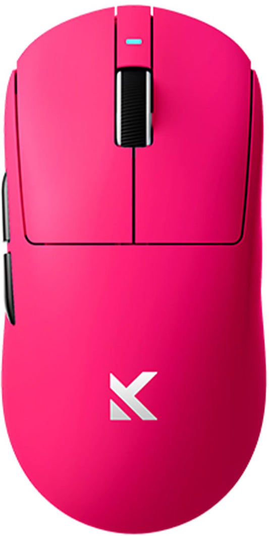 Hyekit MCHOSE A7 Ultra Wireless Gaming Mouse, 42,000 DPI, 8K Polling Rate, 5 Programmable Buttons, Lightweight 59g, Magenta