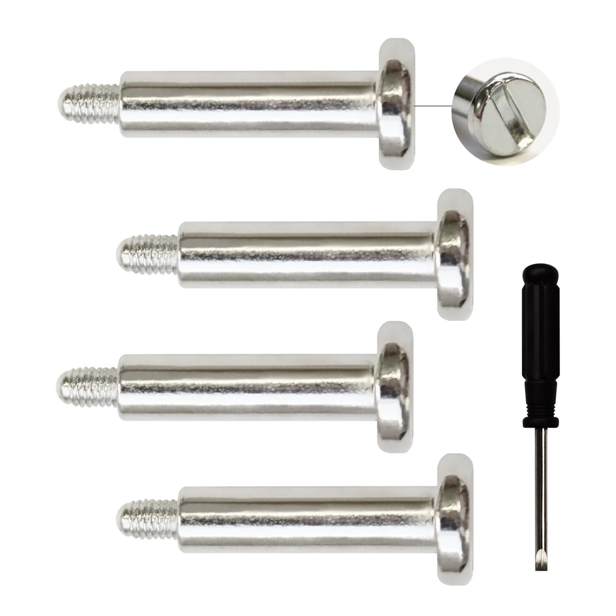 iParto 4 Pack Replacement Vertical Base Stand Holder Bottom Screws for Sony Playstation 5 PS5 Stand Support Fixing Screw Replacement with Screwdriver