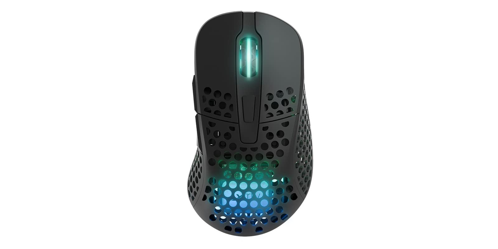 Xtrfy M4 Wireless Ultra-Light gaming Mouse  RgB  Adjustable Shape  24 gHz Lag-Free Wireless  75hrs Battery Life - Black