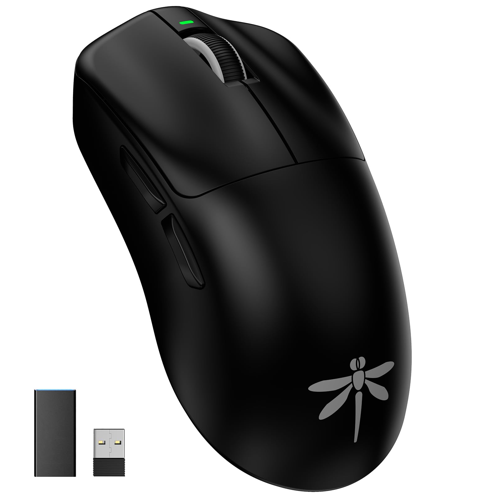 VGN F1 Pro Max Lightspeed Wireless Gaming Mouse with Dual-Mode 2.4G/Type-C Wired - 25K Sensor - 26 000 DPI - 55g Lightweight - 6 Programmable Buttons - Up to 200h Battery Life for PC/Mac- Black