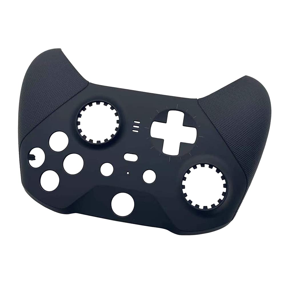 Junsi Meijunter Front Housing Shell Case Faceplate Cover Replacement Parts Compatible with Xbox One fine design Series 2 Controller (Black)