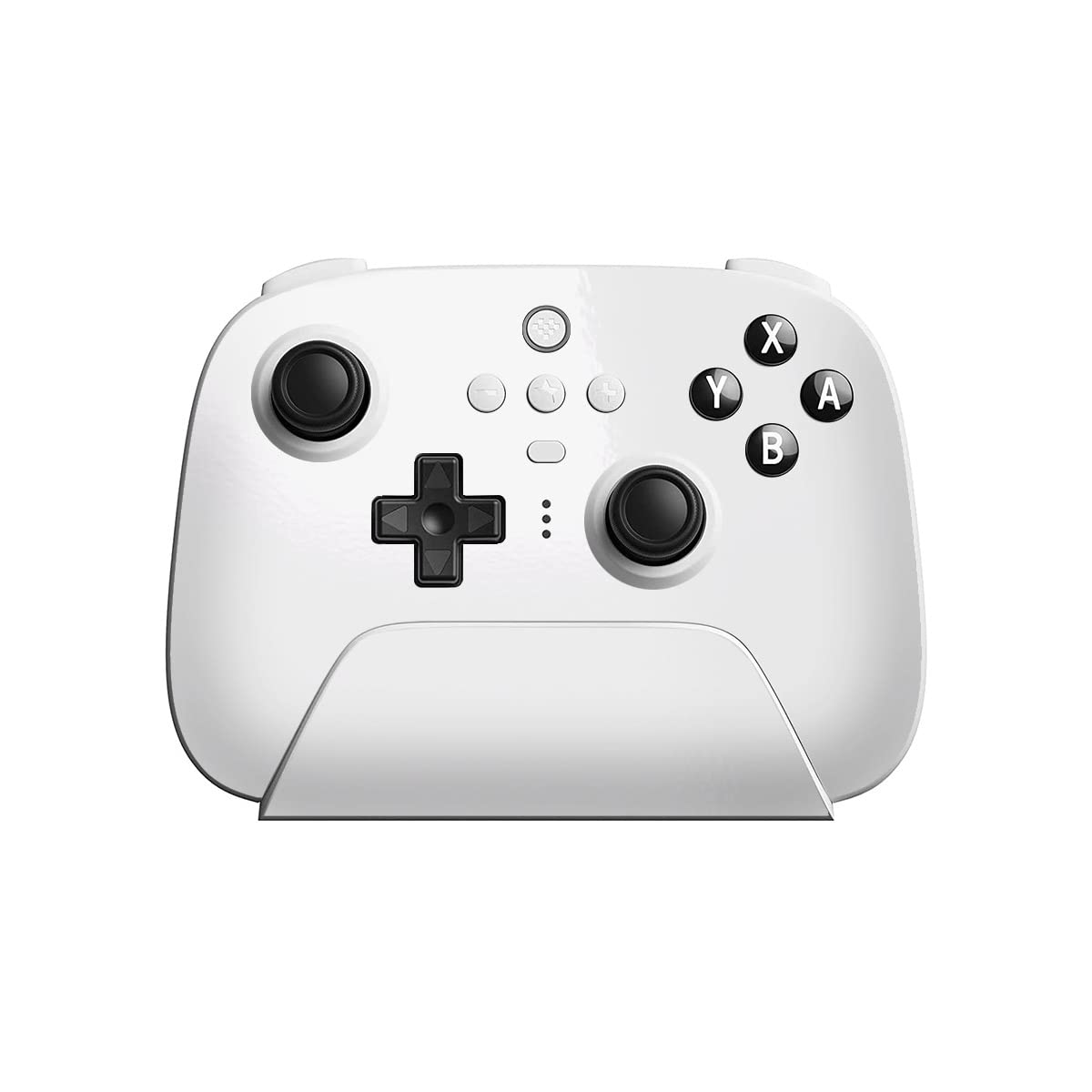 SopiGuard Sticker Skin for 8Bitdo Ultimate Wireless Controller Front and Buttons (Gloss White)