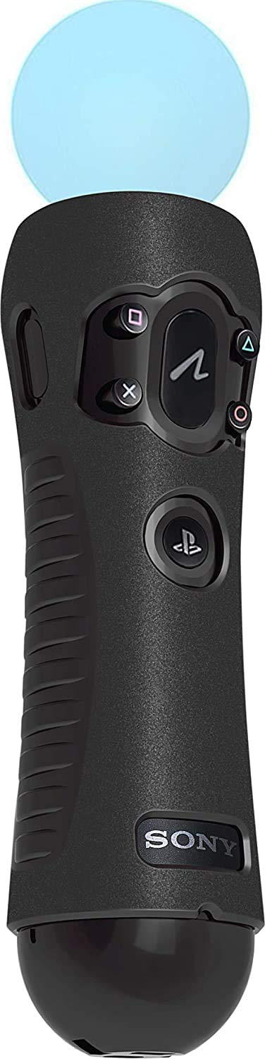 Game Traveler Officially Licensed PlayStation Move Action Grips - Textured Silicone, Black, Model M2