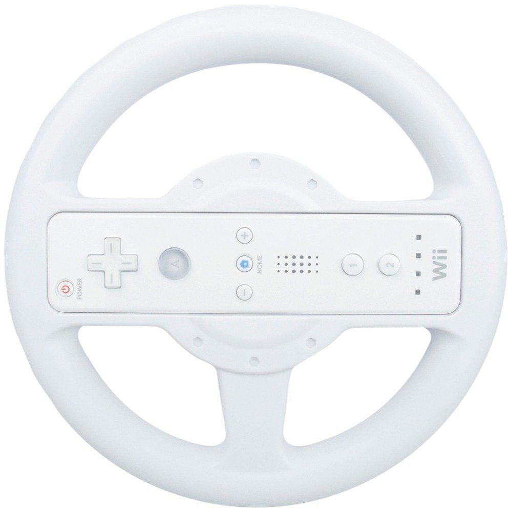 dreamGEAR Wii Micro Wheel - White, Model DGWII-1031, Compact Gaming Accessory for Enhanced Gameplay