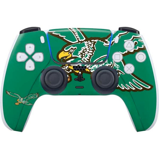Skinit Decal Gaming Skin Compatible with PS5 Controller - Officially Licensed NFL Philadelphia Eagles Retro Logo Design