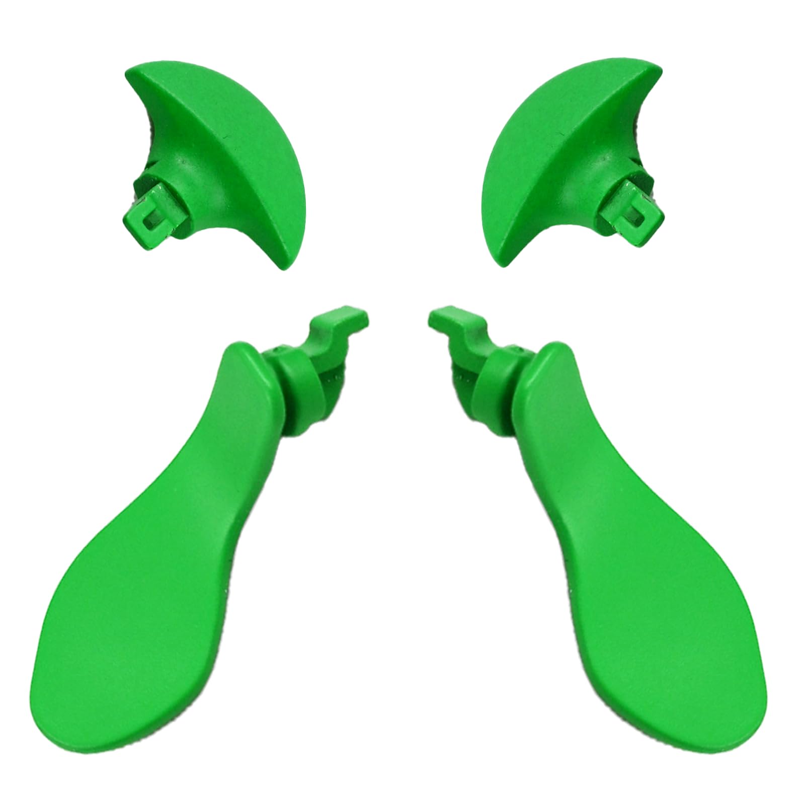 4PCS Metal Back Paddles for PS5 DualSense Edge Controller Rear Paddles Replacement Interchangable Grip Parts for PS5 DualSense Edge Wireless Controller(Green) [video game]