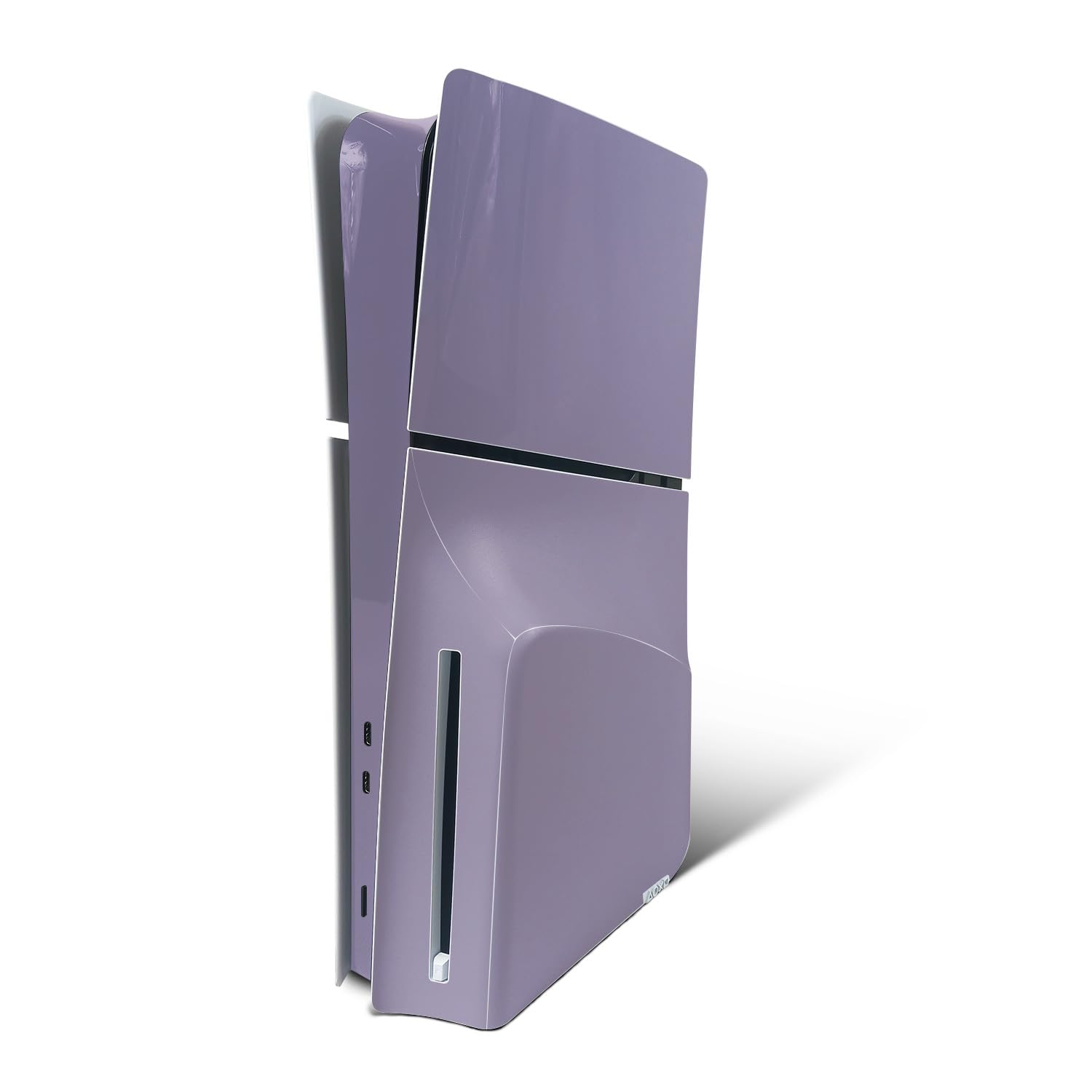 MightySkins Skin Compatible with PlayStation 5 Slim Disk Edition Console Only - Solid Lavender | Protective  Durable  and Unique Vinyl Decal wrap Cover | Easy to Apply | Made in The USA
