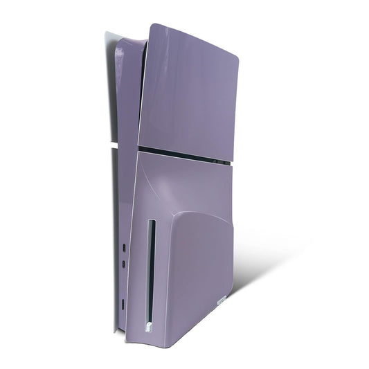 MightySkins Skin Compatible with PlayStation 5 Slim Disk Edition Console Only - Solid Lavender | Protective  Durable  and Unique Vinyl Decal wrap Cover | Easy to Apply | Made in The USA