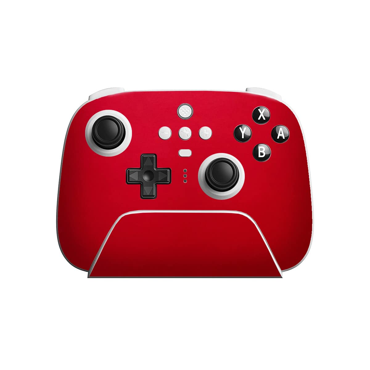 SopiGuard Sticker Skin for 8Bitdo Ultimate Wireless Controller Front and Buttons (ICY Metallic Red)
