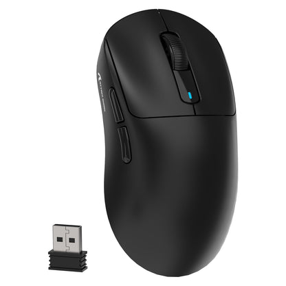 MAMBASNAKE X3 Wireless Gaming Mouse - Ultralight 49g, 26000 DPI, Tri-Mode, 200Hrs Battery, Black