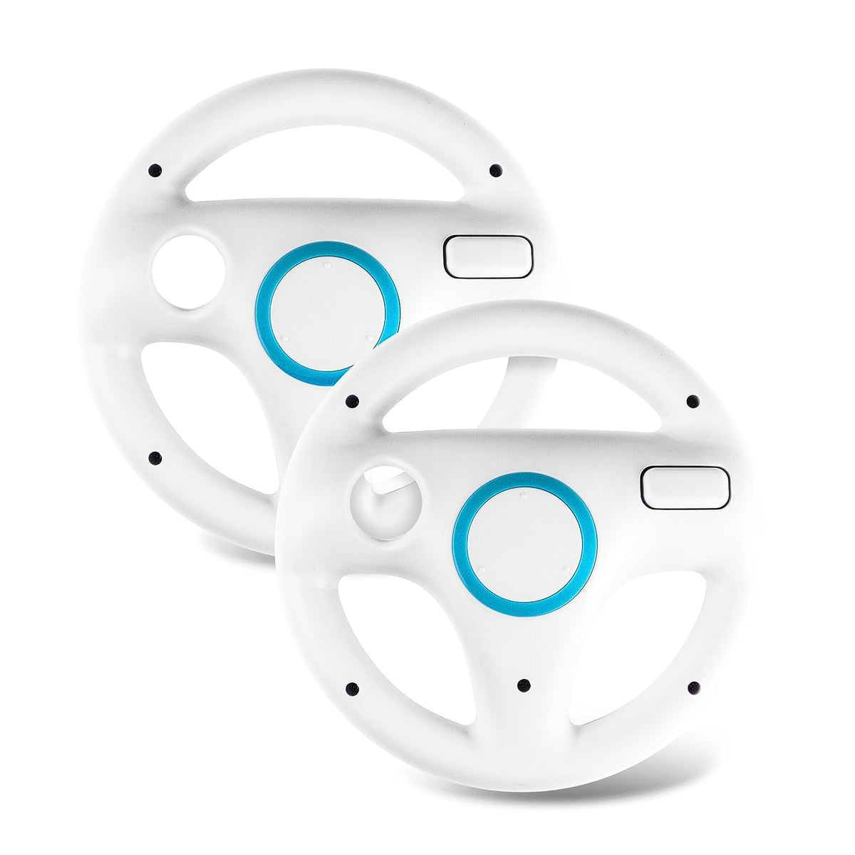 Beastron Mario Kart Racing Wheel  2 Sets White Color Bundle