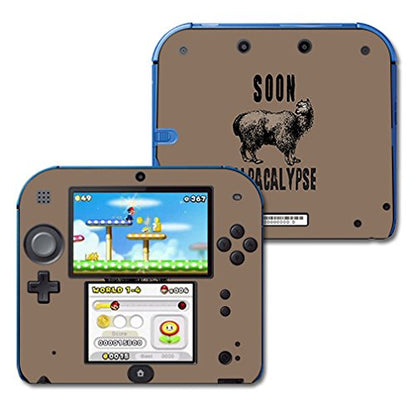 MIGHTY SKINS MightySkins Skin for Nintendo 2DS – Alpacalypse | Durable Vinyl Decal, Easy to Apply & Remove