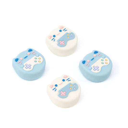 GeekShare Cute Animal Theme Thumb Grip Caps Compatible with Switch/OLED/Switch Lite  Soft Silicone Joystick Cover 4PCS - Gaming Cat