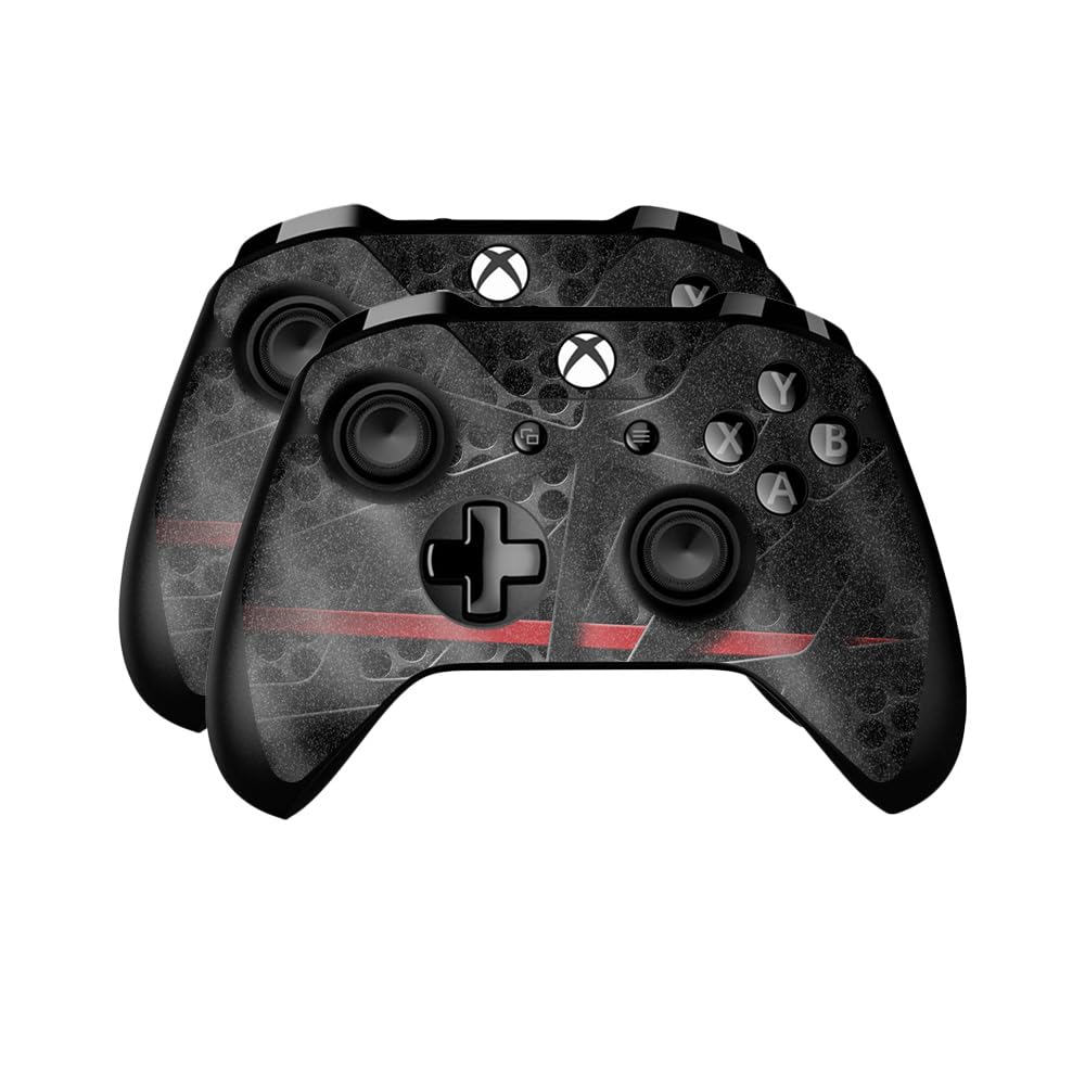 Glossy Glitter Skin Compatible with Microsoft Xbox One Controller (2 Pack) - Tech Web - Premium 3M Vinyl Protective Wrap Decal Cover - Easy to Apply | Crafted in The USA by MightySkins