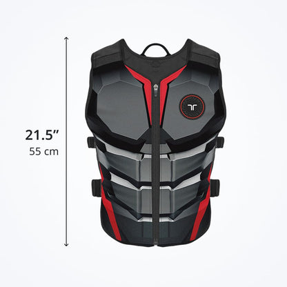bHaptics TactSuit Air Onyx - Lightweight VR Haptic Vest with 16 Feedback Motors, Wireless Bluetooth, Model BHTV16M1D